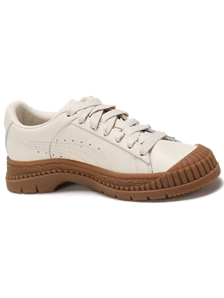 Кеды (WMNS) PUMA Utility Leather 'White Smoke' — изображение 2 из 5, бежевый