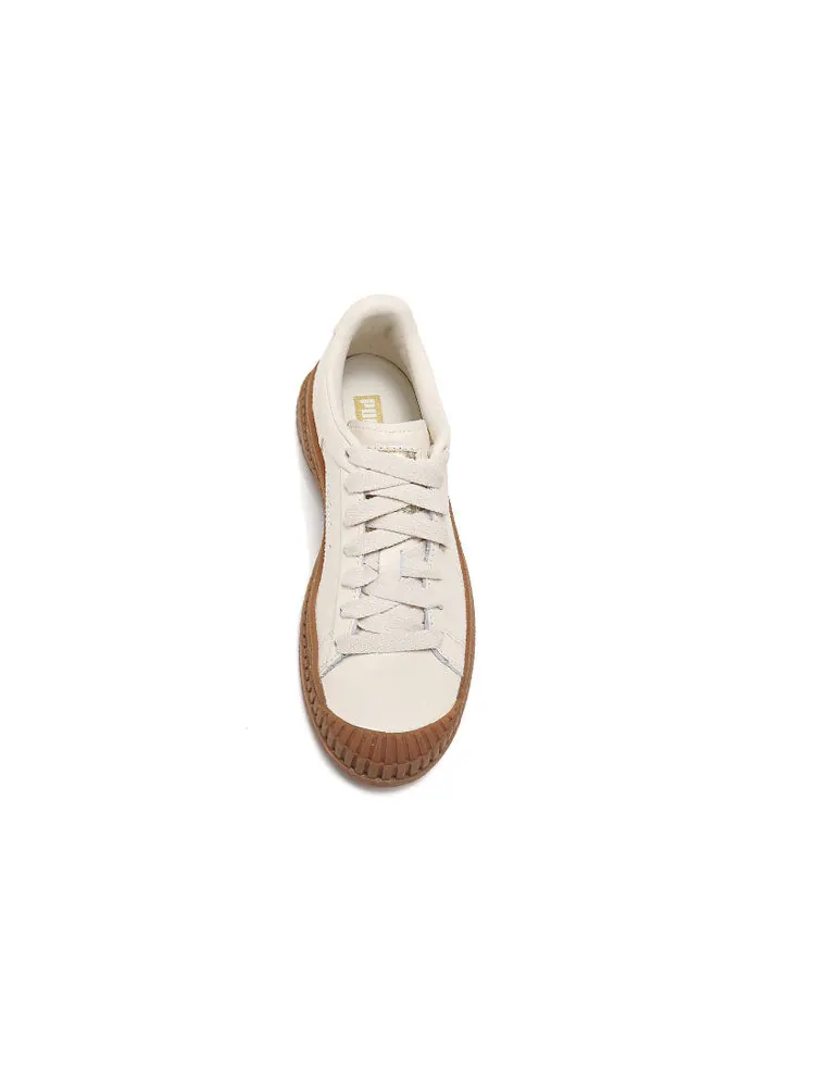 Кеды (WMNS) PUMA Utility Leather 'White Smoke' — изображение 4 из 5, бежевый