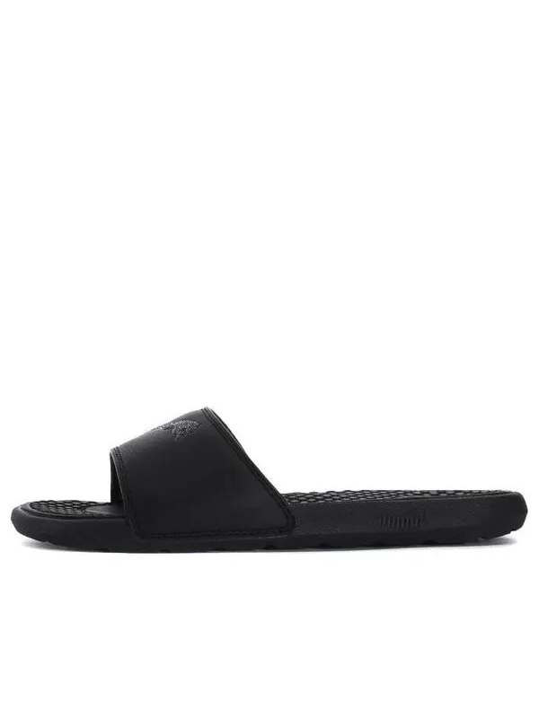 Тапочки cool cat sport glitter slipper black/silver Puma — изображение 1 из 4, черный/серебристый