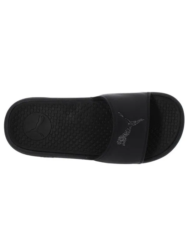Тапочки cool cat sport glitter slipper black/silver Puma — изображение 4 из 4, черный/серебристый