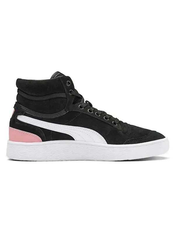 Кроссовки ralph sampson mid suede 'black bridal rose' Puma — изображение 2 из 4, черный/розовый