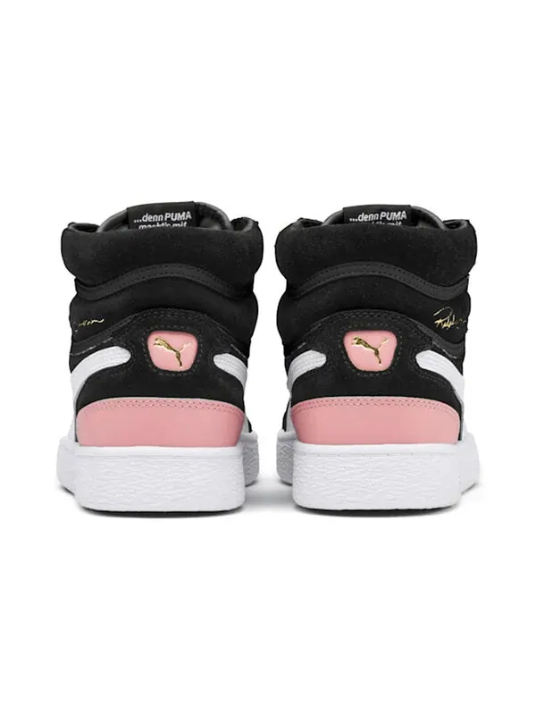 Кроссовки ralph sampson mid suede 'black bridal rose' Puma — изображение 4 из 4, черный/розовый