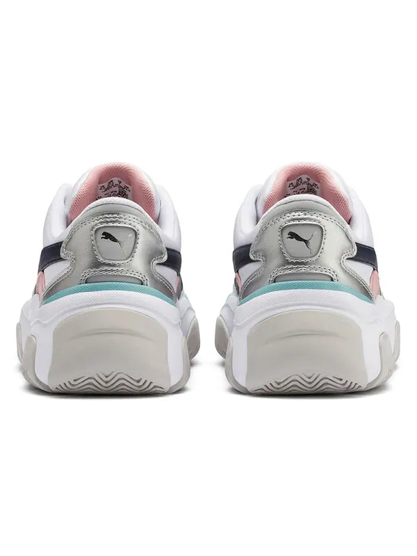 Кроссовки storm.y metallic 'peacoat' Puma — изображение 4 из 4, белый/серебристый