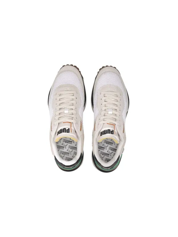 Кроссовки style rider 'stream on - white green' Puma — изображение 3 из 4, серый/зеленый
