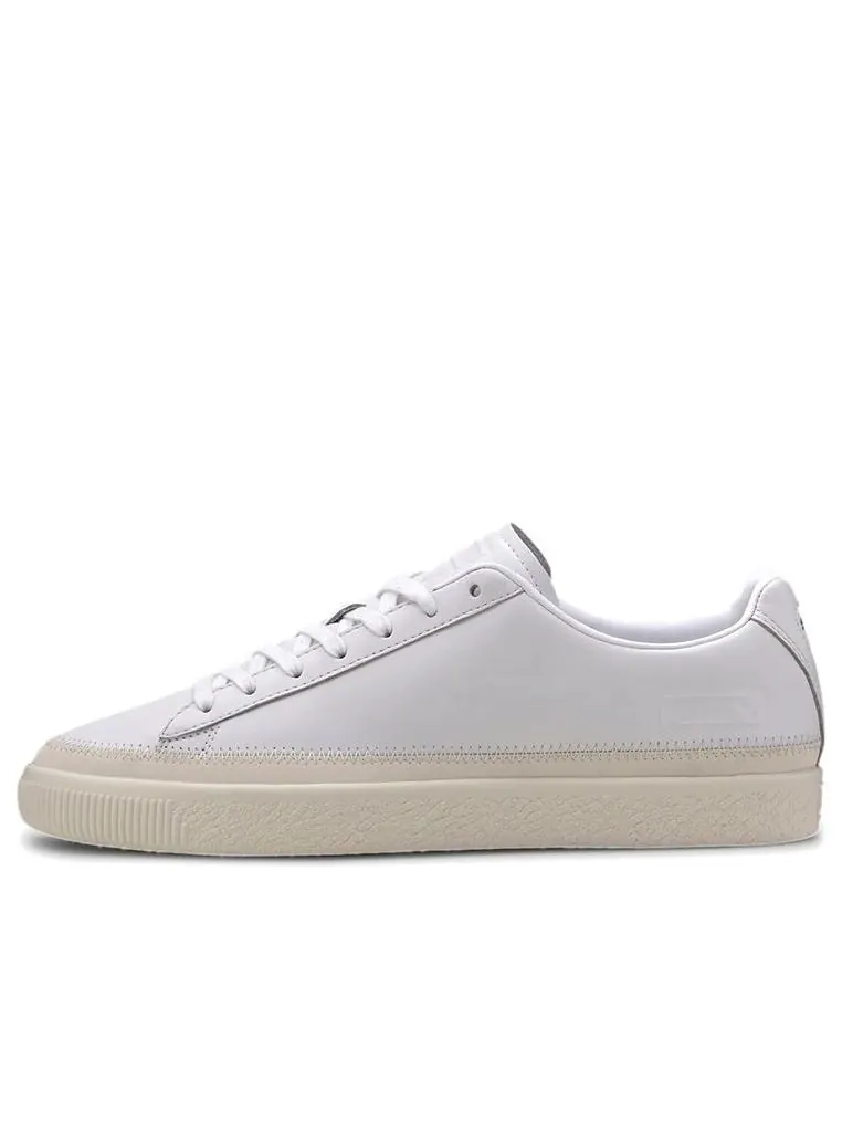 Кеды PUMA Basket Trim Prm Retro Low Tops Casual Skateboarding Shoes Unisex White — изображение 1 из 7, белый