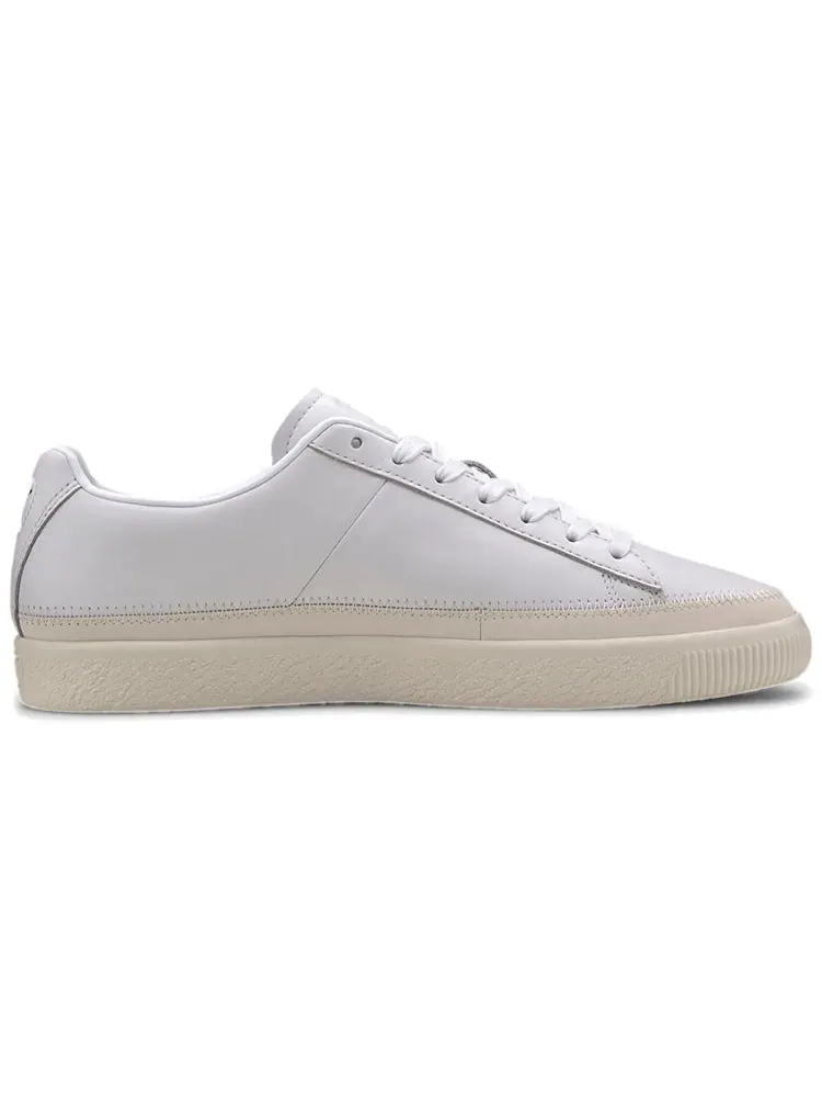 Кеды PUMA Basket Trim Prm Retro Low Tops Casual Skateboarding Shoes Unisex White — изображение 3 из 7, белый