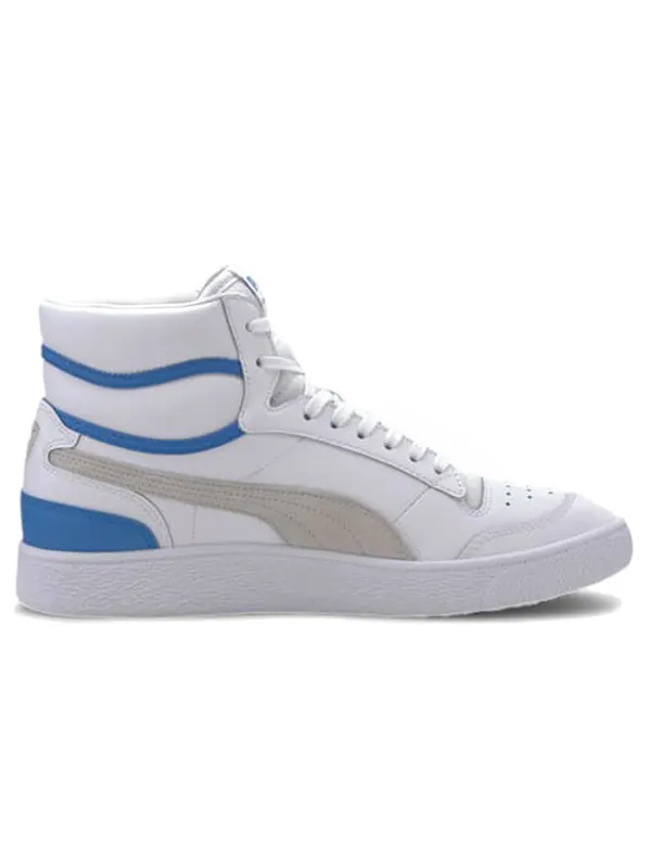 Кроссовки ralph sampson mid 'badges - white palace blue' Puma — изображение 2 из 4, белый