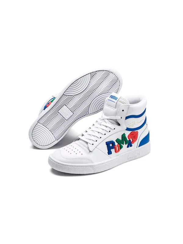 Кроссовки ralph sampson mid 'badges - white palace blue' Puma — изображение 3 из 4, белый
