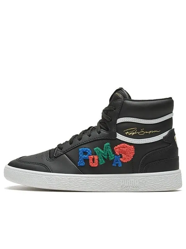 Кроссовки ralph sampson mid 'badges - black grey' Puma — изображение 1 из 4, черный