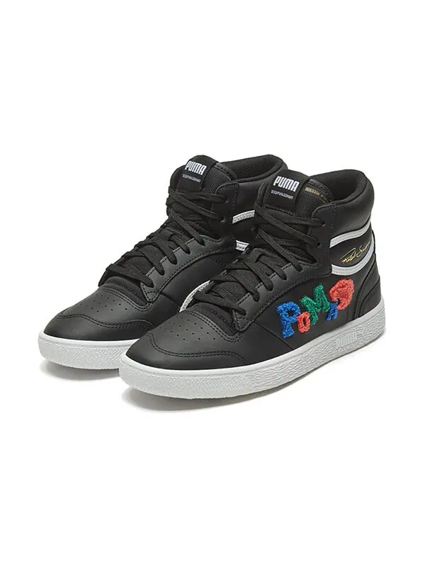 Кроссовки ralph sampson mid 'badges - black grey' Puma — изображение 3 из 4, черный