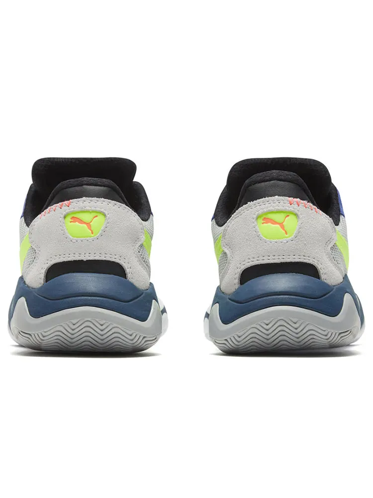 Спортивные кроссовки PUMA Storm Stitching 'Grey Neon Green' — изображение 5 из 6, серый