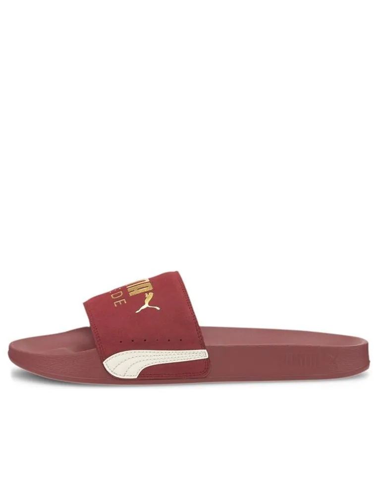 Шлепанцы PUMA Leadcat FTR Suede Classic Slide 'Burnt Russet' — изображение 1 из 5, красный