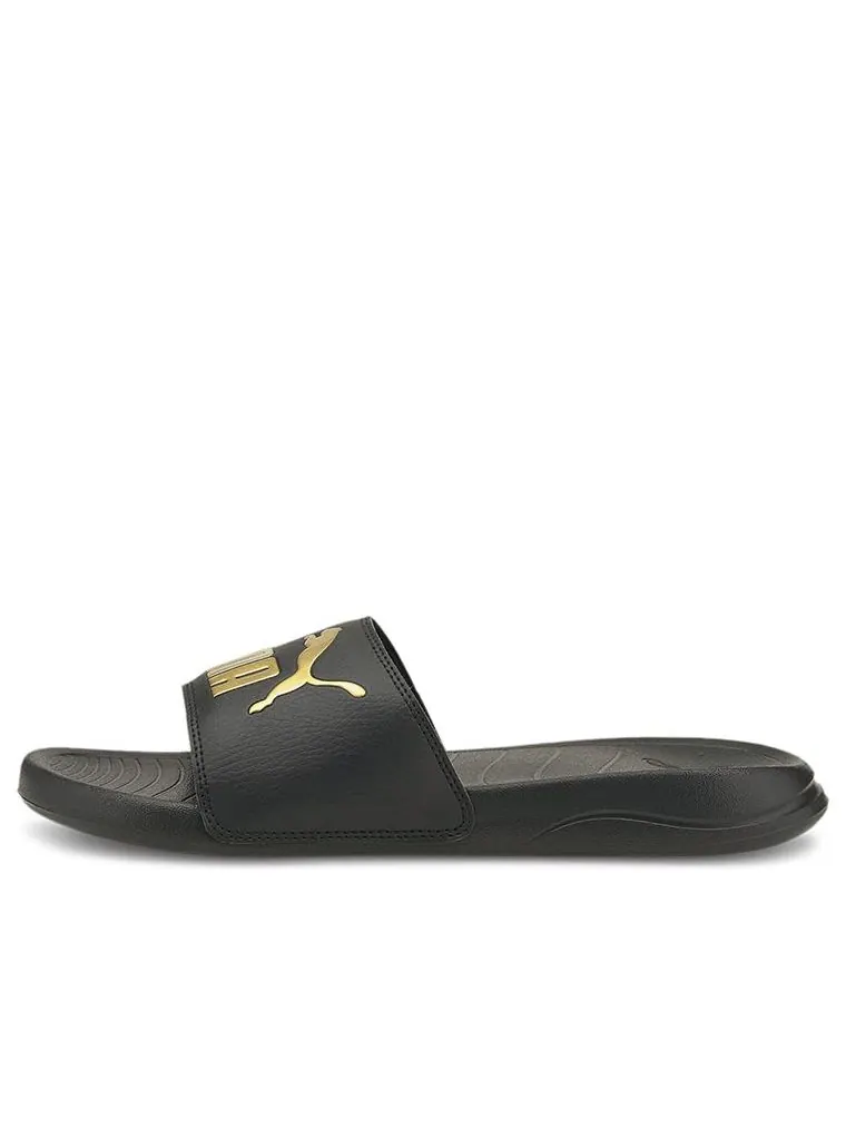 Шлепанцы PUMA Popcat 20 Slide 'Black Gold' — изображение 1 из 5, черный