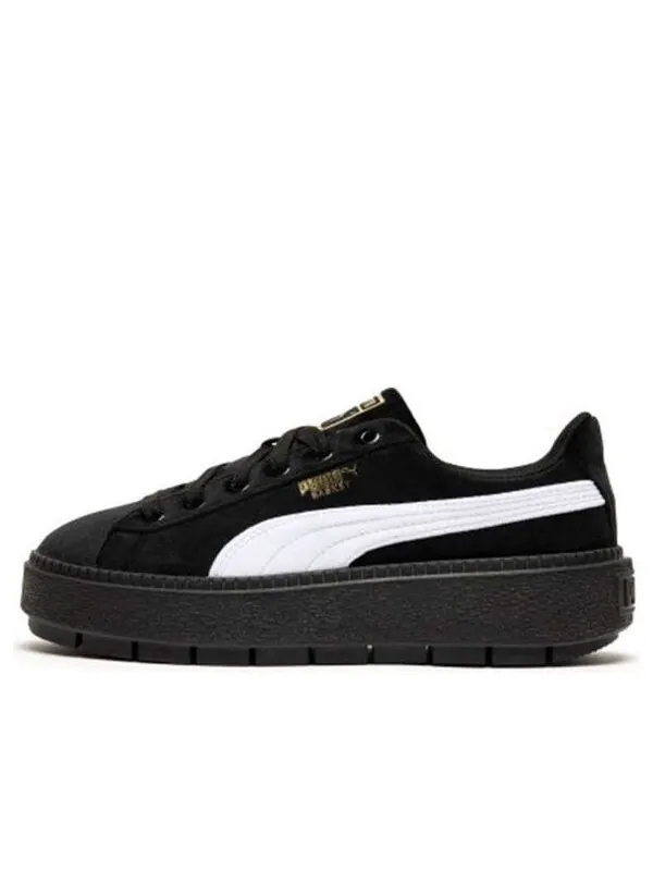 Кроссовки platform trace v black/white Puma — изображение 1 из 4, черный/белый