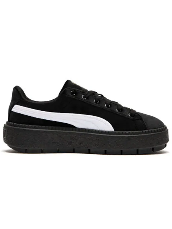 Кроссовки platform trace v black/white Puma — изображение 2 из 4, черный/белый
