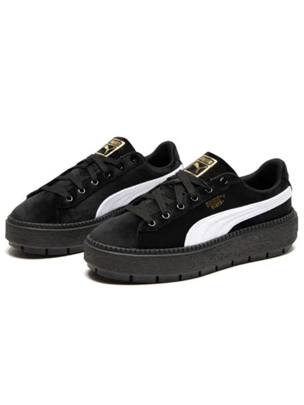 Кроссовки platform trace v black/white Puma — изображение 3 из 4, черный/белый