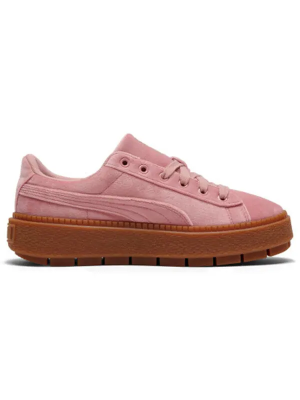 Кроссовки platform trace v pink Puma — изображение 2 из 4, розовый