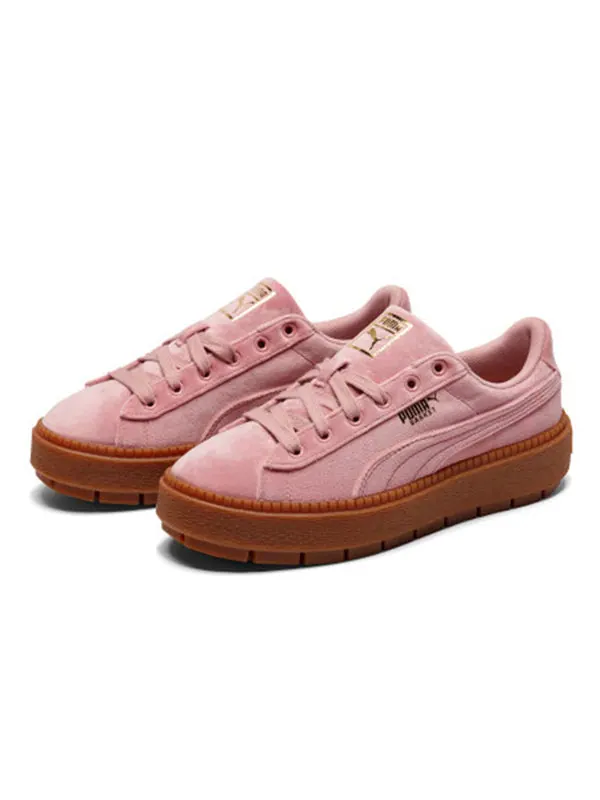 Кроссовки platform trace v pink Puma — изображение 3 из 4, розовый