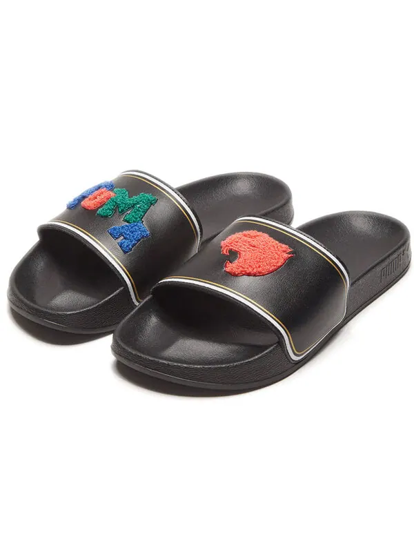 Тапочки leadcat ftr slide 'badges - black' Puma — изображение 3 из 4, черный