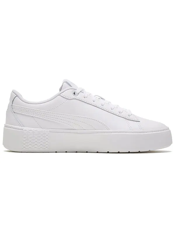 Кроссовки smash platform v2 'triple white' Puma — изображение 2 из 4, белый/серебристый