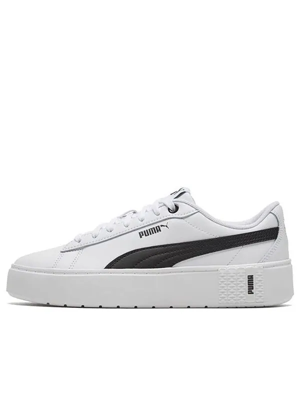 Кроссовки smash platform v2 l 'white black' Puma — изображение 1 из 4, белый/черный