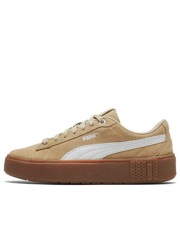 Кроссовки smash platform v2 suede 'pale khaki' Puma — изображение 1 из 4, бледный хаки/белый