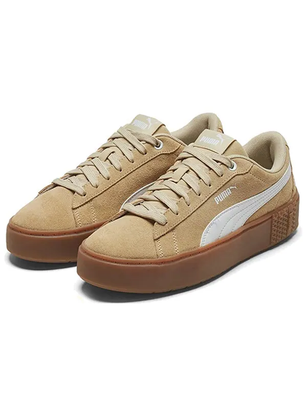 Кроссовки smash platform v2 suede 'pale khaki' Puma — изображение 3 из 4, бледный хаки/белый