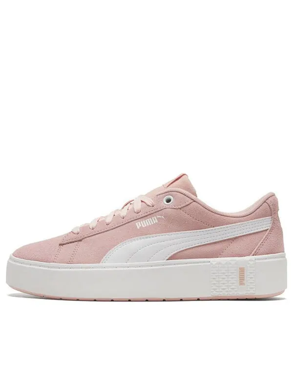 Кроссовки smash platform v2 suede 'peachskin' Puma — изображение 1 из 4, розовый/синий