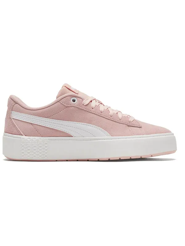 Кроссовки smash platform v2 suede 'peachskin' Puma — изображение 2 из 4, розовый/синий