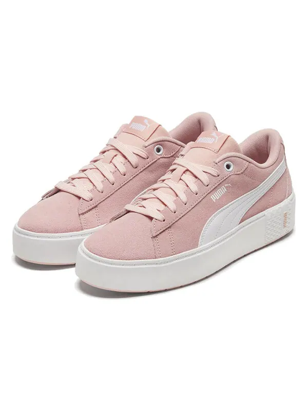 Кроссовки smash platform v2 suede 'peachskin' Puma — изображение 3 из 4, розовый/синий
