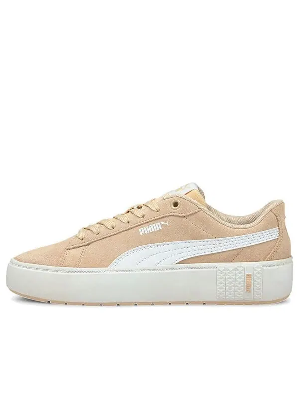 Кроссовки smash platform v2 suede 'khaki white' Puma — изображение 1 из 4, хаки/белый