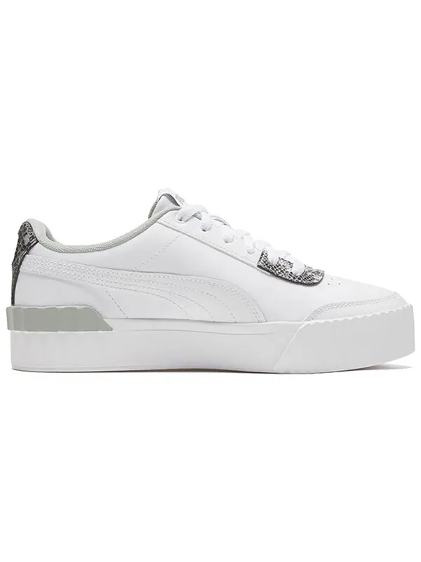 Кроссовки carina lift snake white/snake print low casual board shoes Puma — изображение 2 из 4, белый/серый/черный