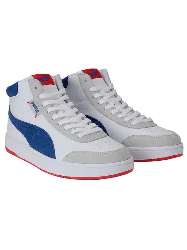 Кроссовки court legend sl collar 'white gray blue' Puma — изображение 3 из 4, белый/серый/синий