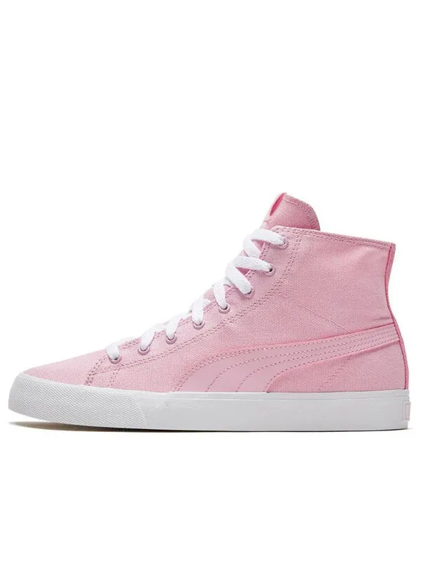 Кроссовки bari mid 'pale pink' Puma — изображение 1 из 4, белый/розовый
