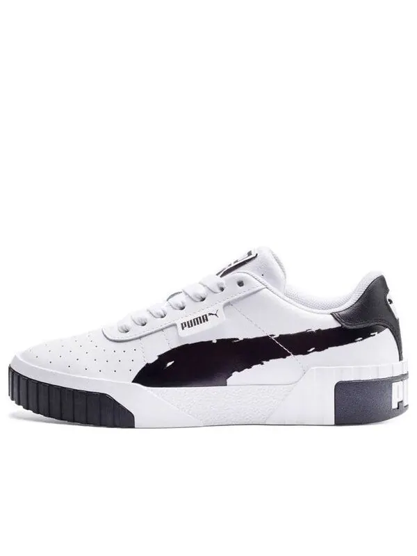 Кроссовки cali brushed 'white black' Puma — изображение 1 из 4, черный/белый