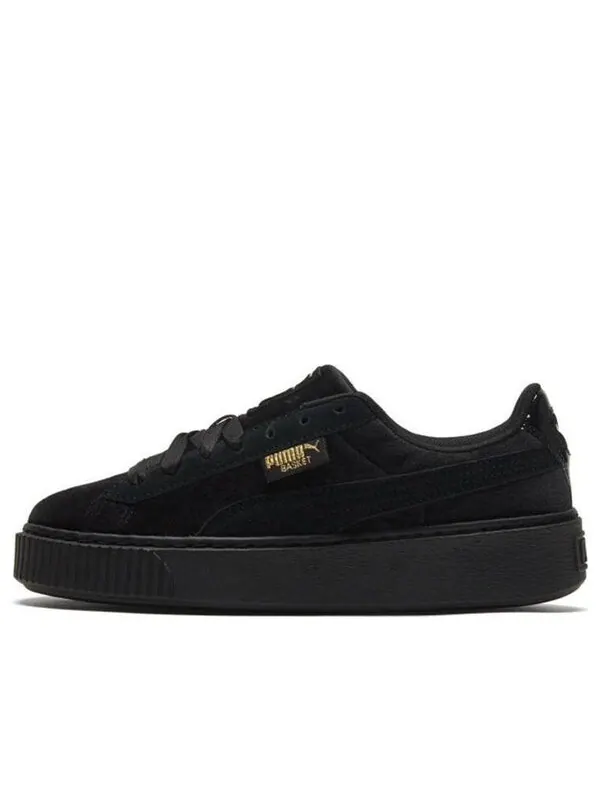 Кроссовки platform velvet 'black gold' Puma — изображение 1 из 4, черный/золотистый