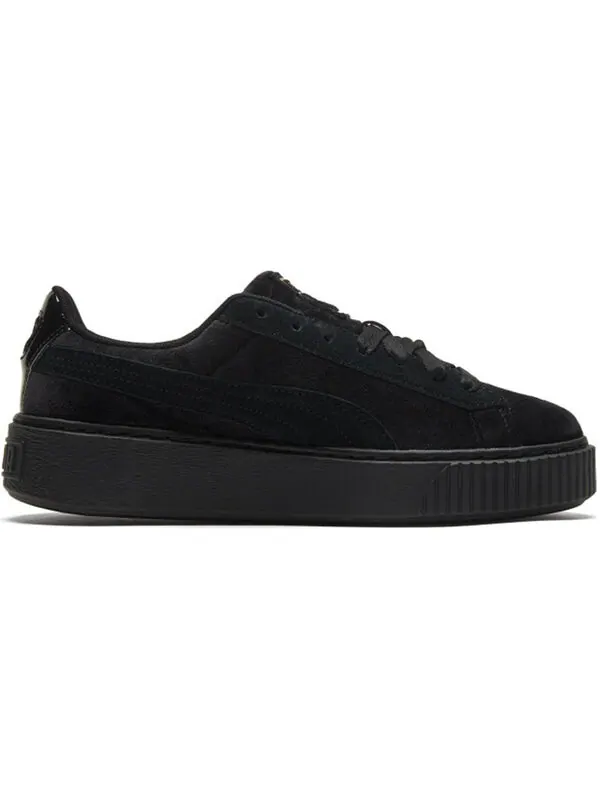 Кроссовки platform velvet 'black gold' Puma — изображение 2 из 4, черный/золотистый