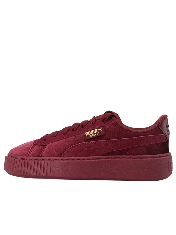 Кроссовки platform velvet purple low-top sneakers purple Puma — изображение 1 из 4, фиолетовый