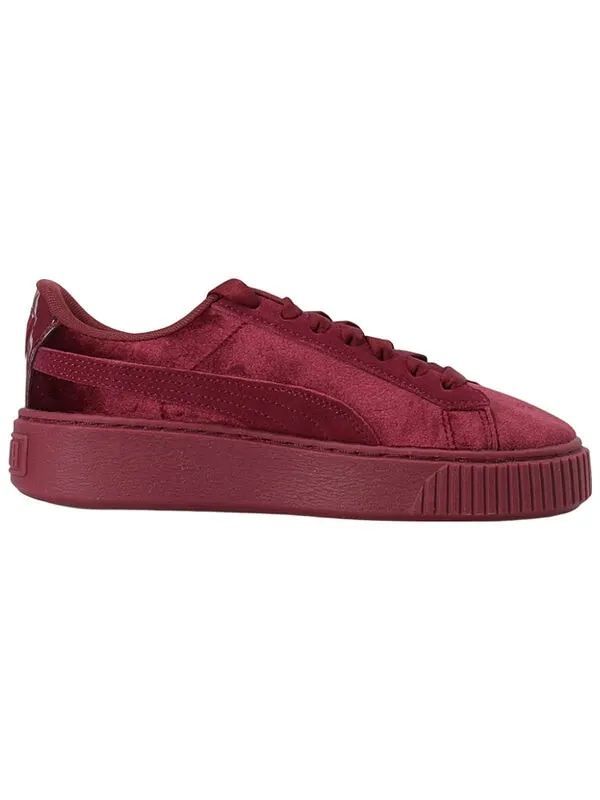 Кроссовки platform velvet purple low-top sneakers purple Puma — изображение 2 из 4, фиолетовый