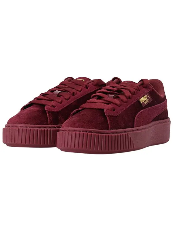 Кроссовки platform velvet purple low-top sneakers purple Puma — изображение 3 из 4, фиолетовый