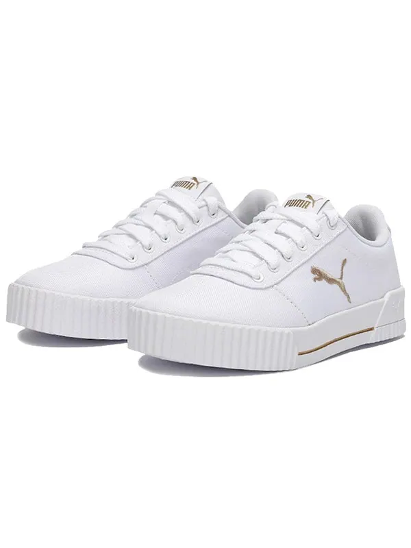 Кроссовки carina summer cat leisure board shoes white/golden Puma — изображение 3 из 4, белый/золотистый
