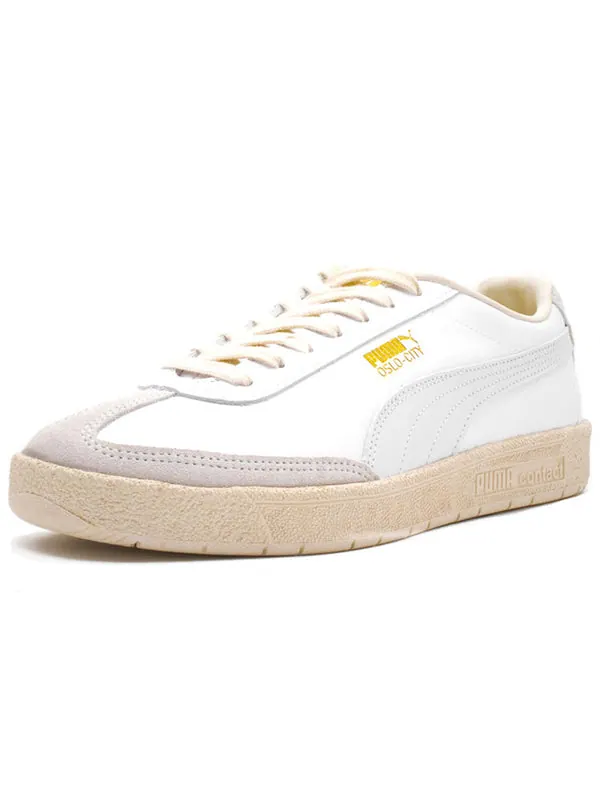 Кроссовки oslo-city luxe 'white grey violet' Puma — изображение 3 из 4, белый/серый фиолетовый