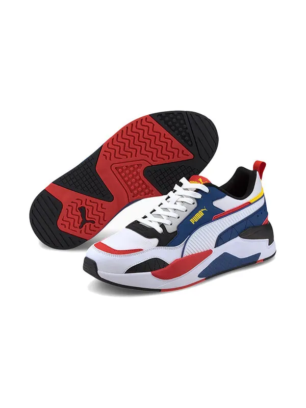 Кроссовки PUMA X-Ray 2 Square Pack low Running Shoes Blue/Red/White — изображение 3 из 4