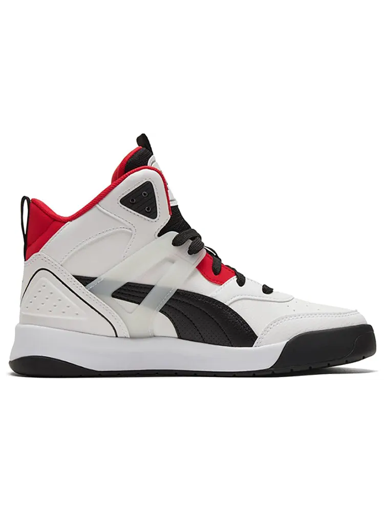 Кеды PUMA Backcourt Mid 'White Black Red' — изображение 2 из 5, красный