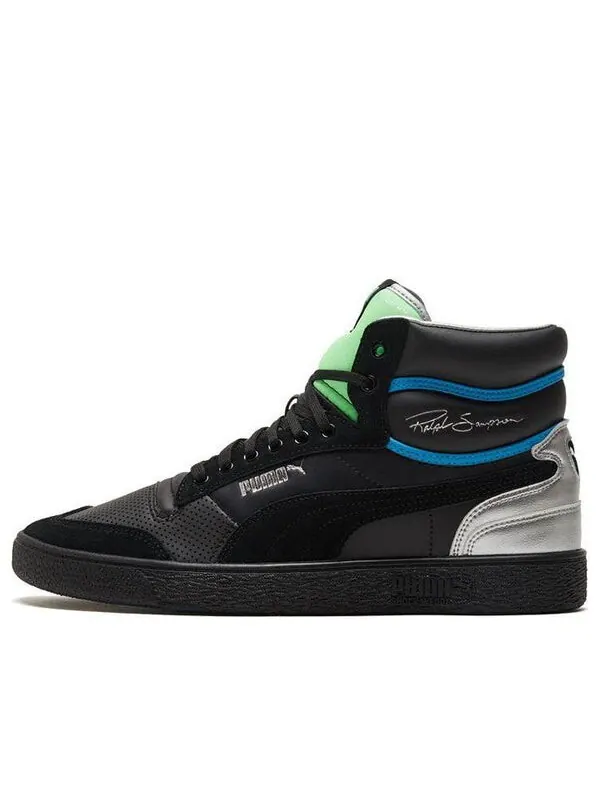 Кроссовки ralph sampson mid 'royal - black elektro green' Puma — изображение 1 из 4, черный