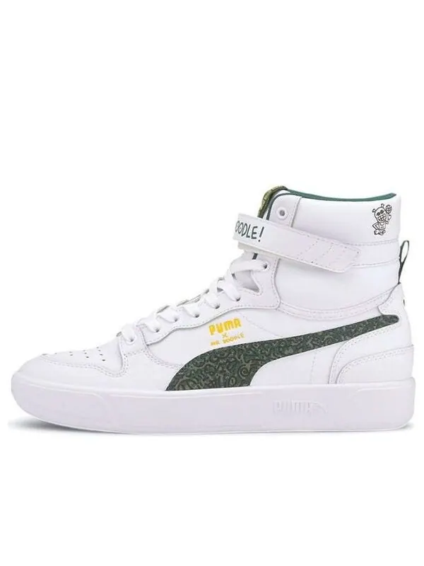 Кроссовки mr. doodle x sky lx mid 'wavy doodles' Puma — изображение 1 из 4, зеленый/белый/желтый