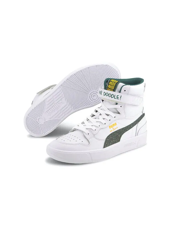 Кроссовки mr. doodle x sky lx mid 'wavy doodles' Puma — изображение 3 из 4, зеленый/белый/желтый