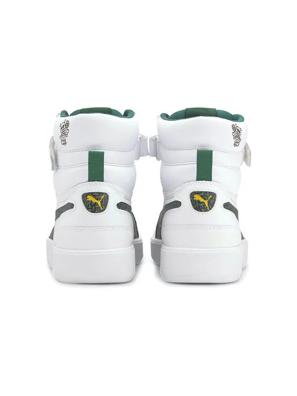 Кроссовки mr. doodle x sky lx mid 'wavy doodles' Puma — изображение 4 из 4, зеленый/белый/желтый