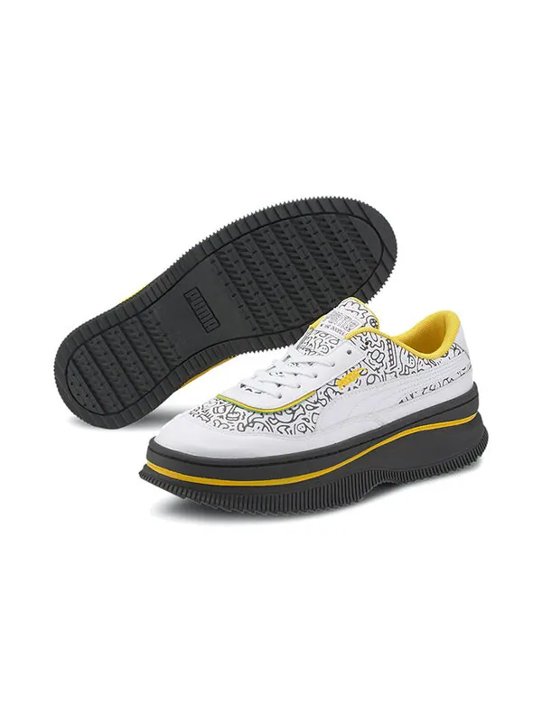 Кроссовки mr. doodle x deva 'wavy doodles' Puma — изображение 3 из 4, желтый/белый/черный