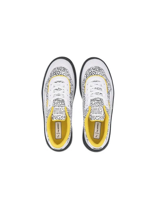 Кроссовки mr. doodle x deva 'wavy doodles' Puma — изображение 4 из 4, желтый/белый/черный